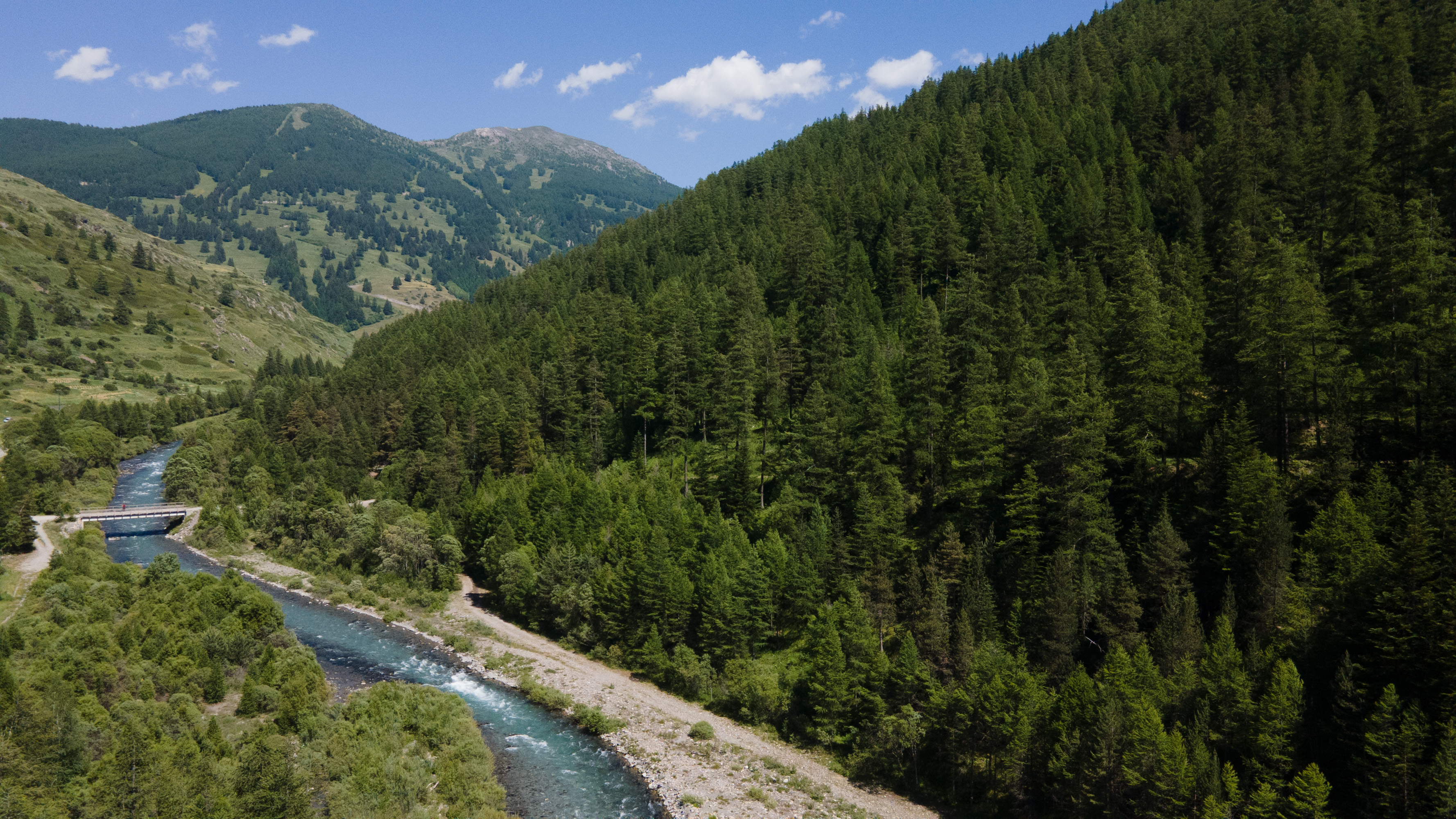 Vue du Guil entre le Gouret et Abriès