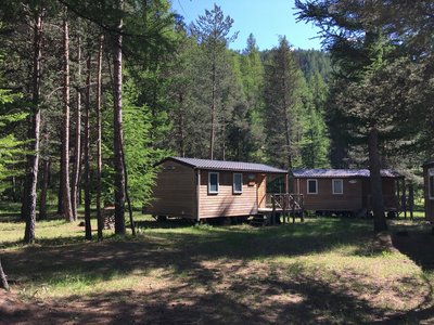 Intérieur camping en été