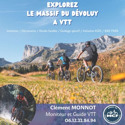 Affiche Clément Monnot Guide VTT