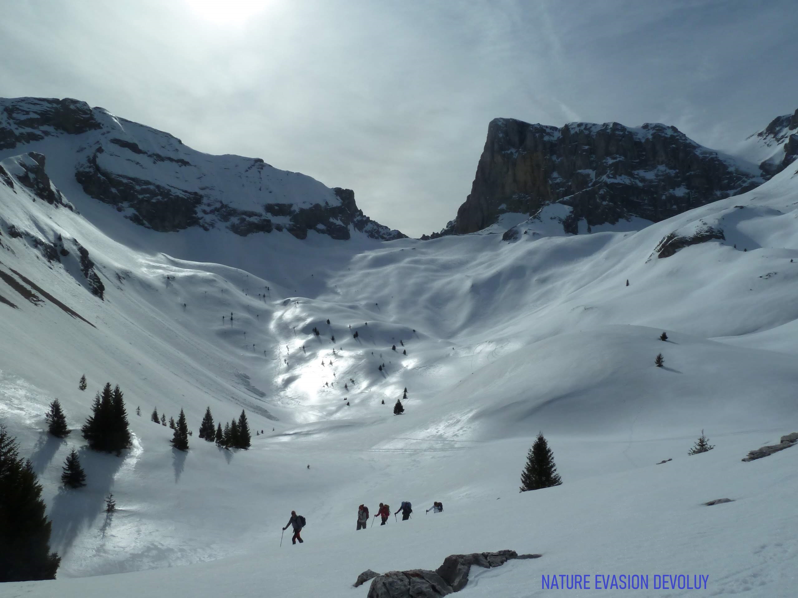 Sortie raquettes avec Michel Manini, Dévoluy, Hautes-Alpes