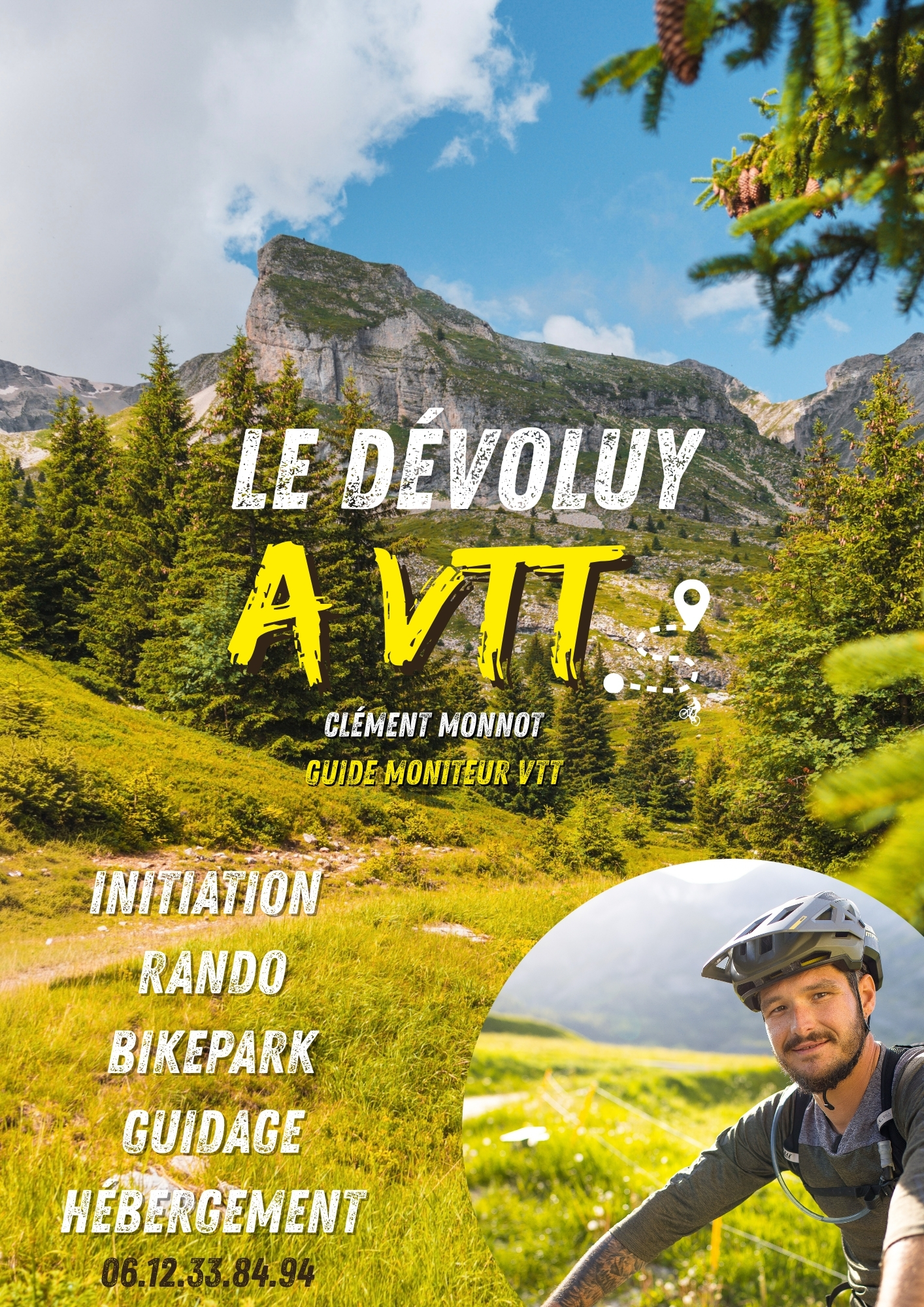 Affiche Clément Monnot Guide VTT