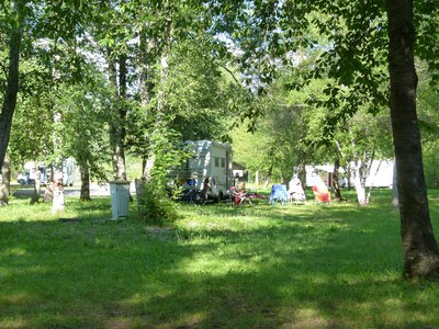 Aire de camping-cars du Chatelard à Pont du Fossé, vallée du Champsaur