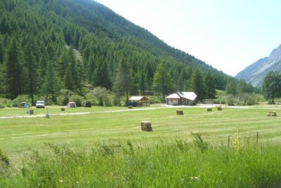 Intérieur camping en été