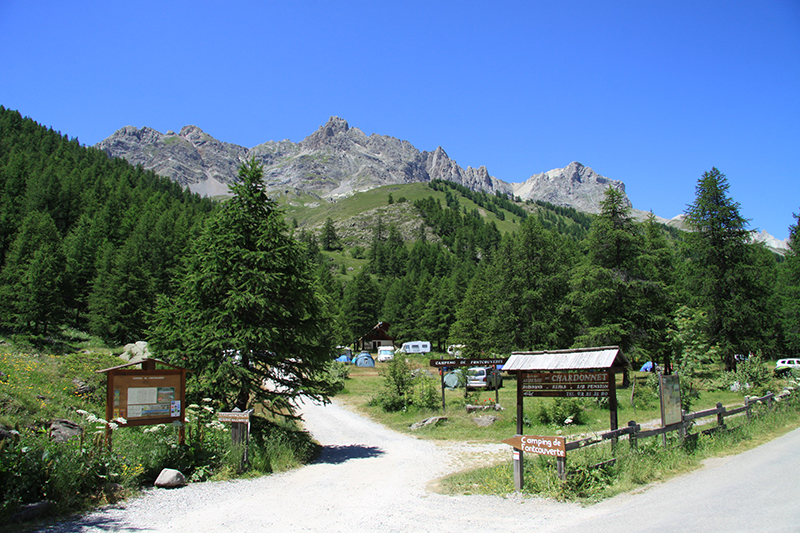 camper dormir Clarée aire naturelle
