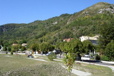 vue d'ensemble accueil camping car la Beaume