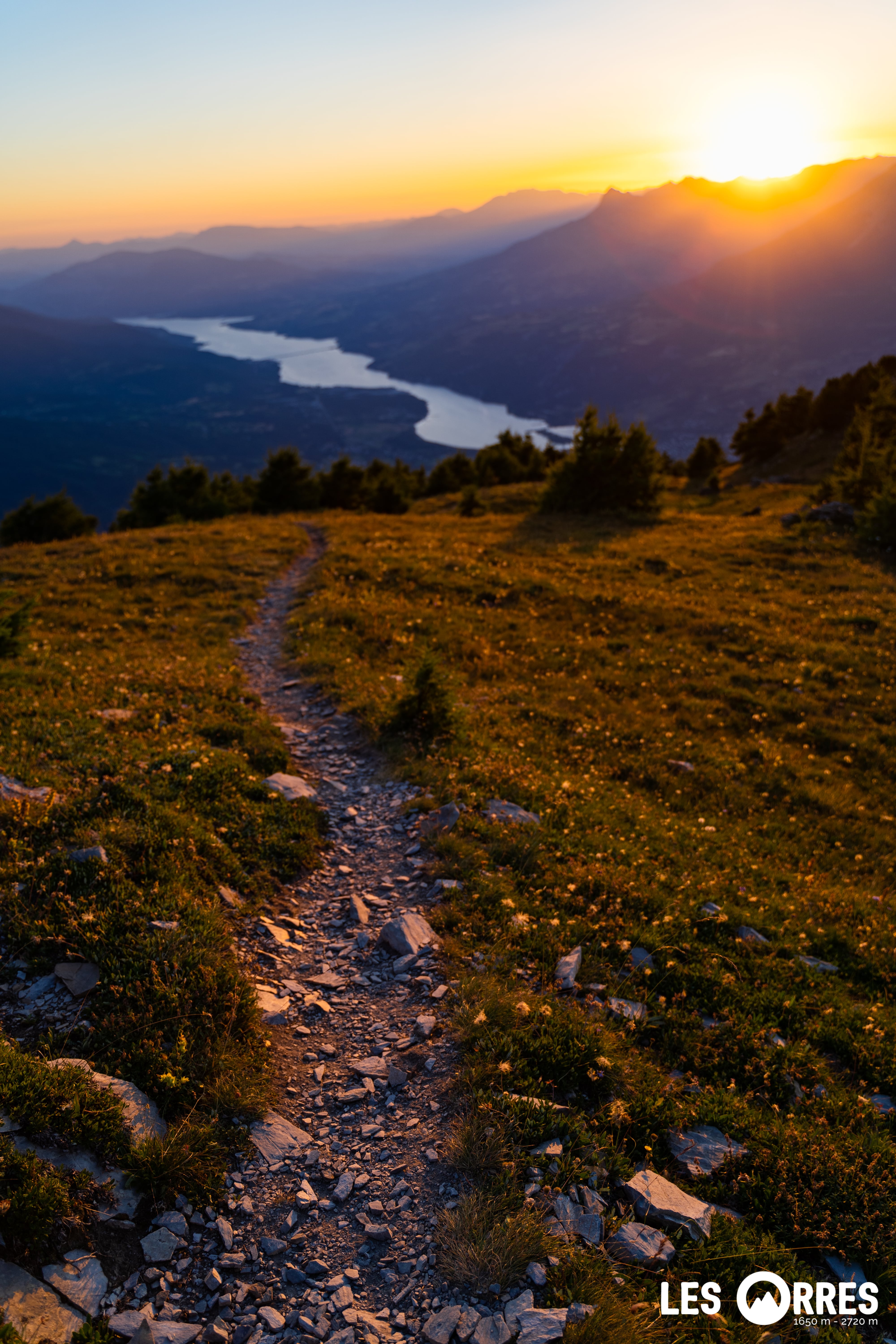 Coucher de soleil sur le lac