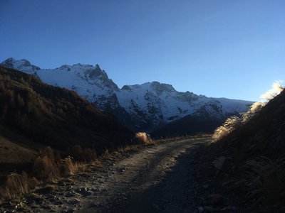 Route de Valfroide en novembre