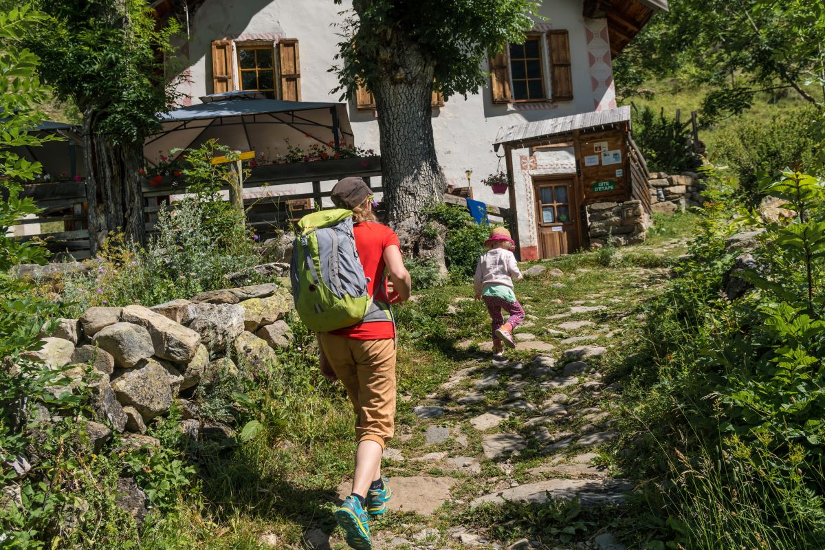 En arrivant au gîte de l'Ecole