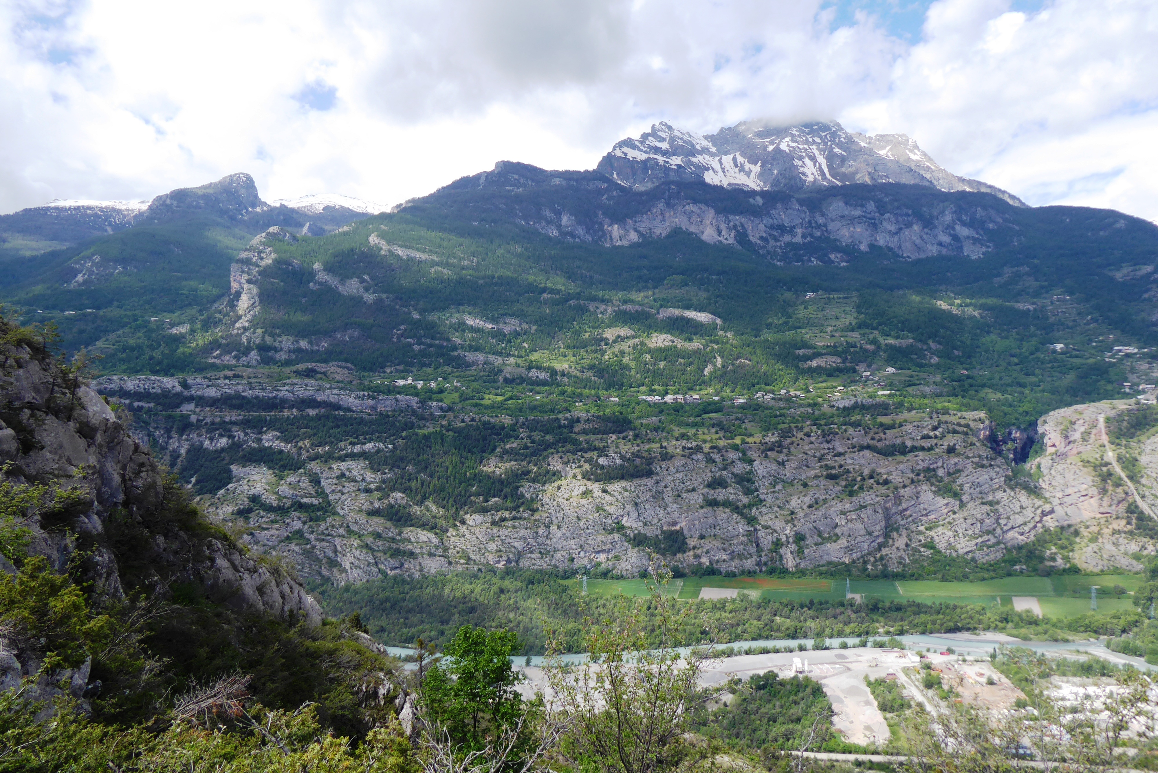 Point de vue sur les Ecrins