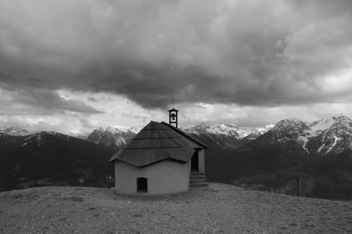 Vue noit et blanc depuis Notre Dame des Neiges