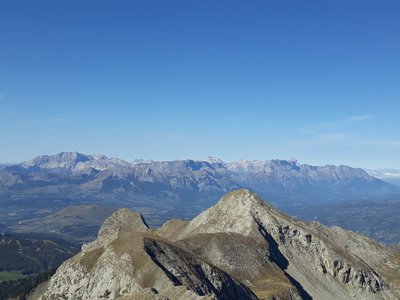 Vue du sommet vers l'ouest