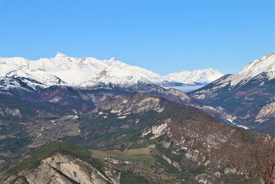 Glaise et Cime de Pignerol vus d'Oule