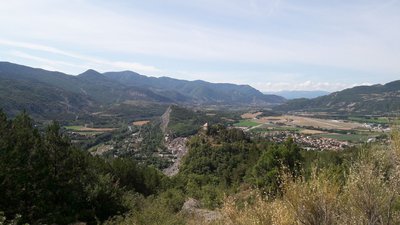 Vue sur Tallard et son chateau