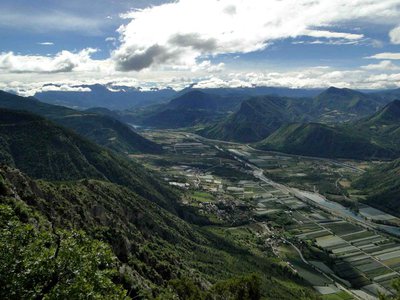 Vue sur la vallée de la Durance