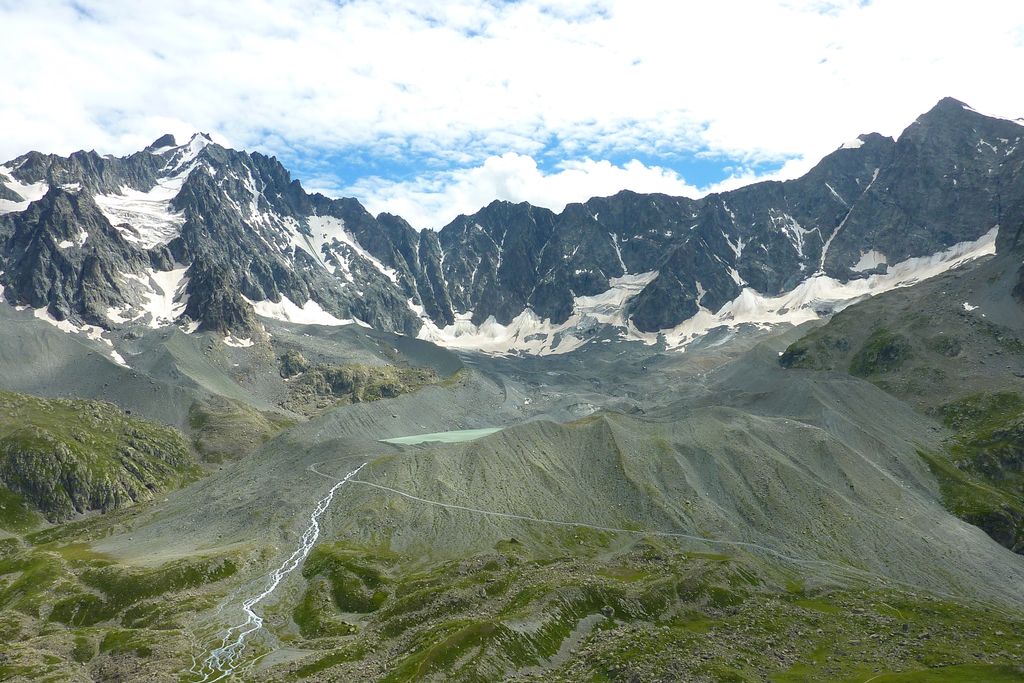 Le cirque du glacier d'Arsine