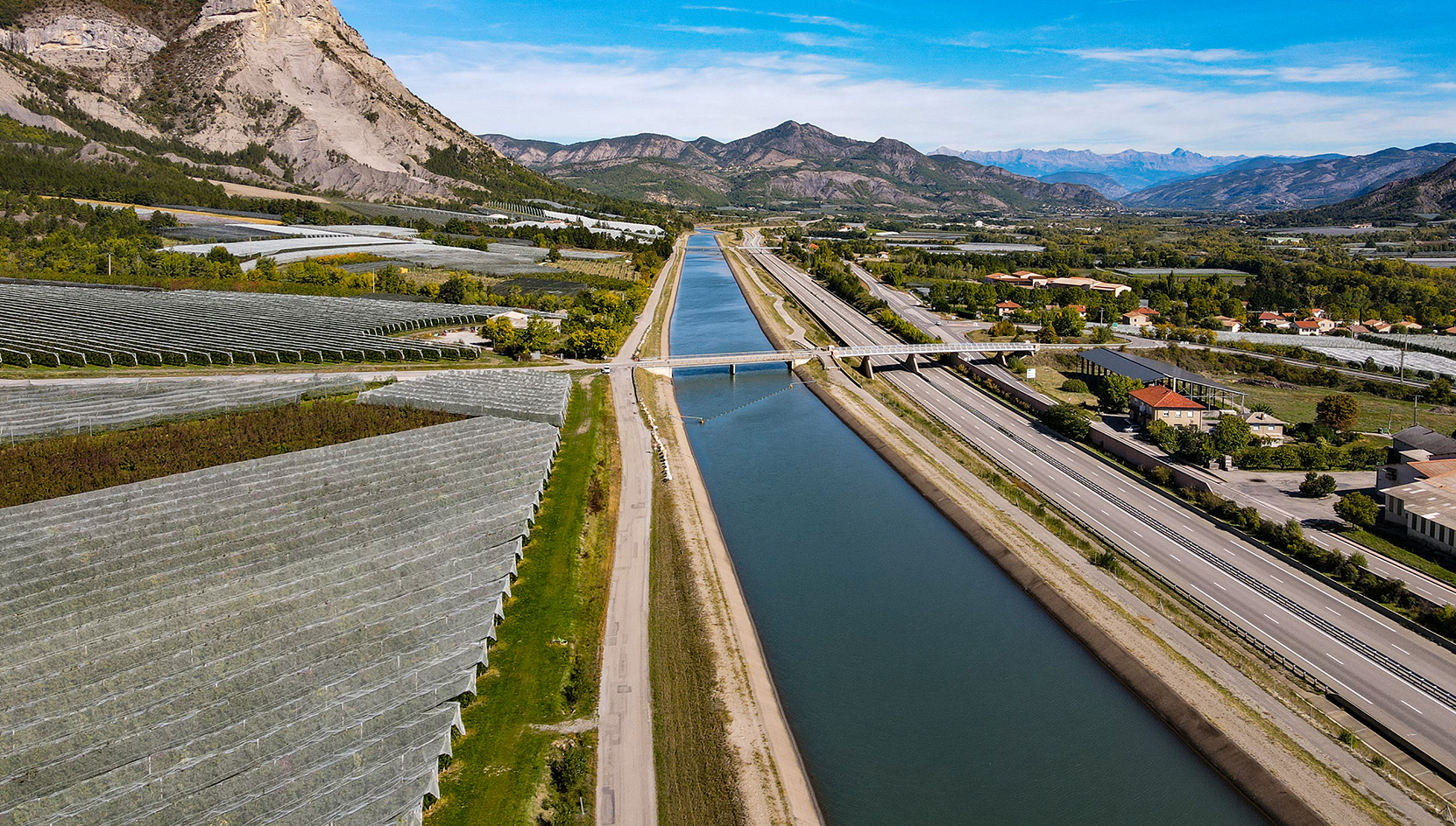 Le long du canal de la Durance