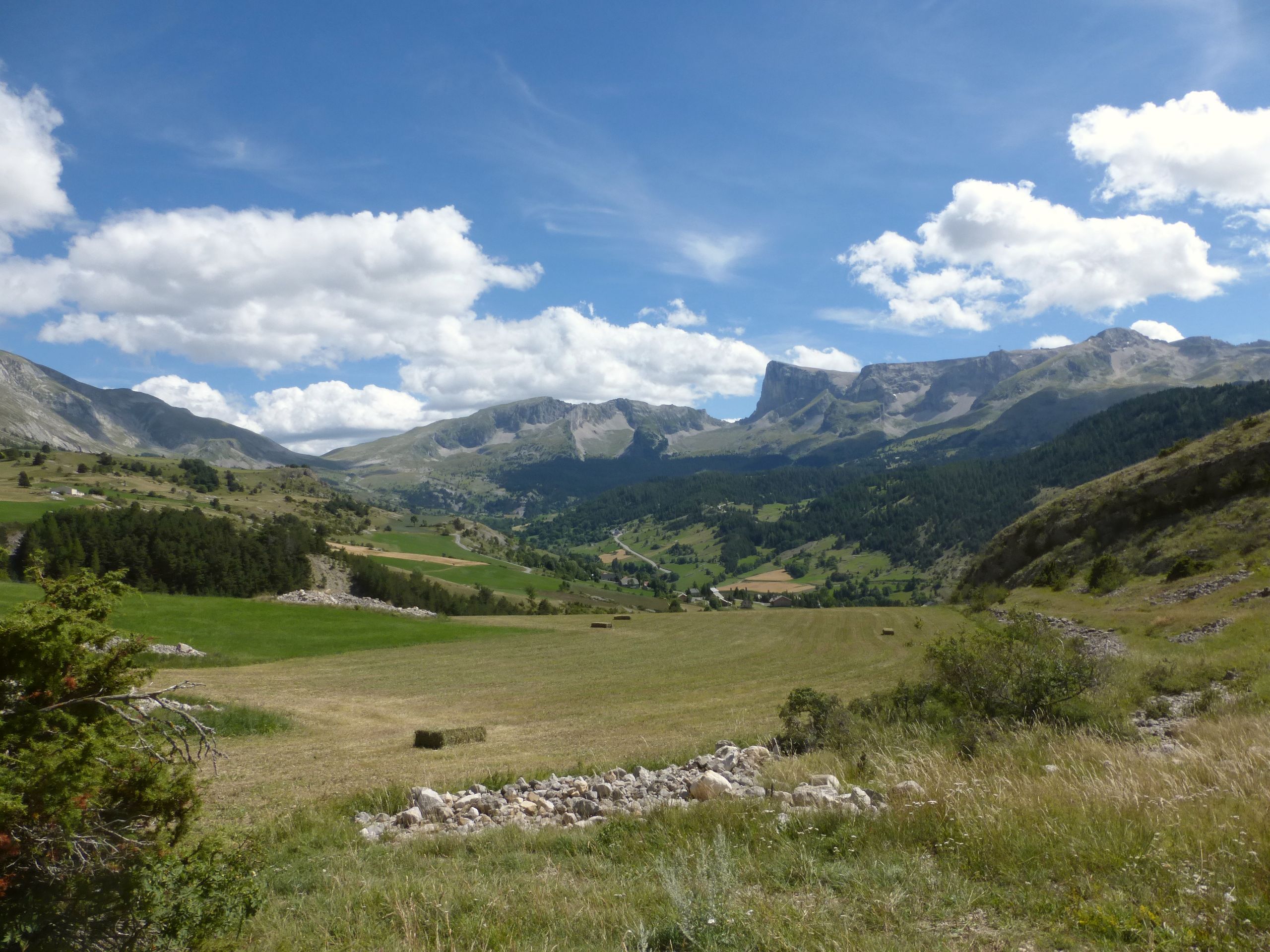 Panorama sur le plateau de Bure