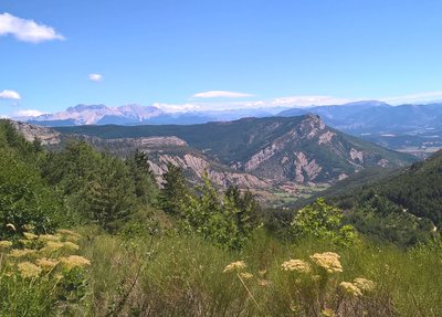 Point de vue sur la Vallée de l'Oule et le Dévoluy