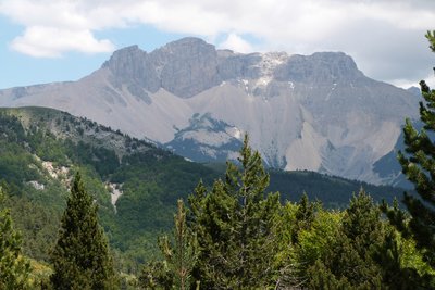 Vue panoramique sur le massif du Dévoluy