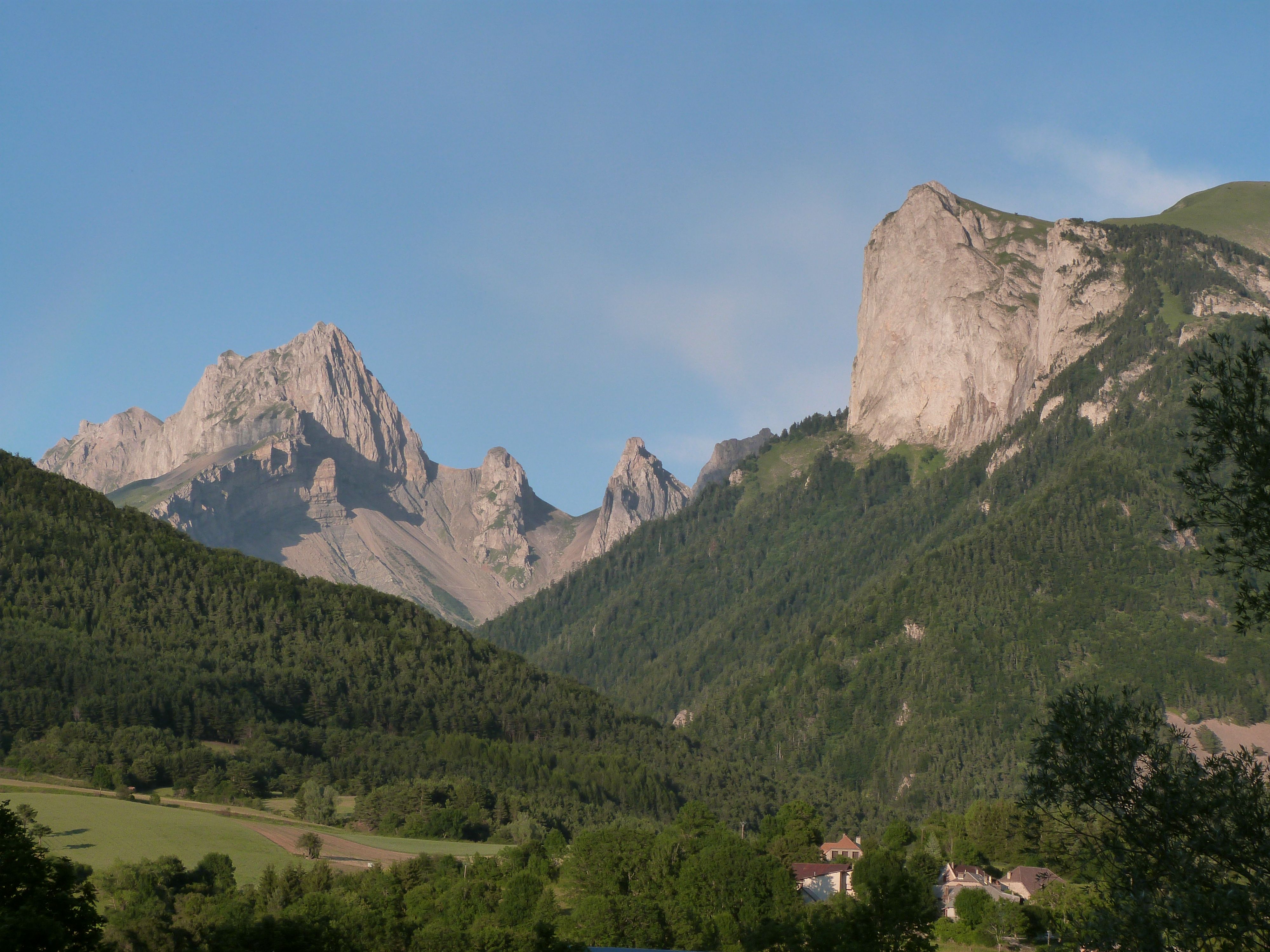 Le superbe vallon de la Jarjatte depuis Lus-la-Croix-Haute