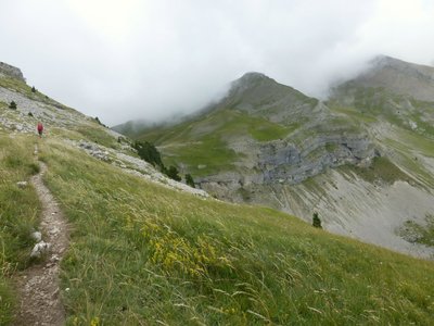 Avant d'arriver au dessus de la cascade de Suate Aure