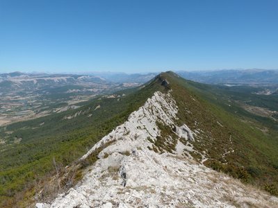 Vue à l'Est depuis la crête de Chabre