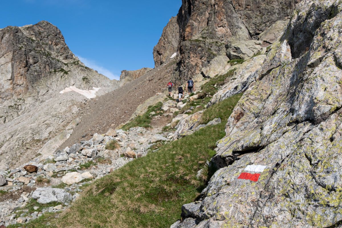 Montée vers le Pas de l'Olan