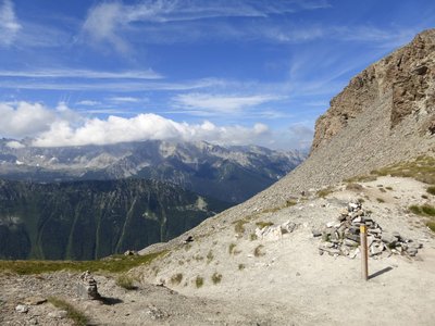 Belle vue vers la vallée de Ceillac en chemin