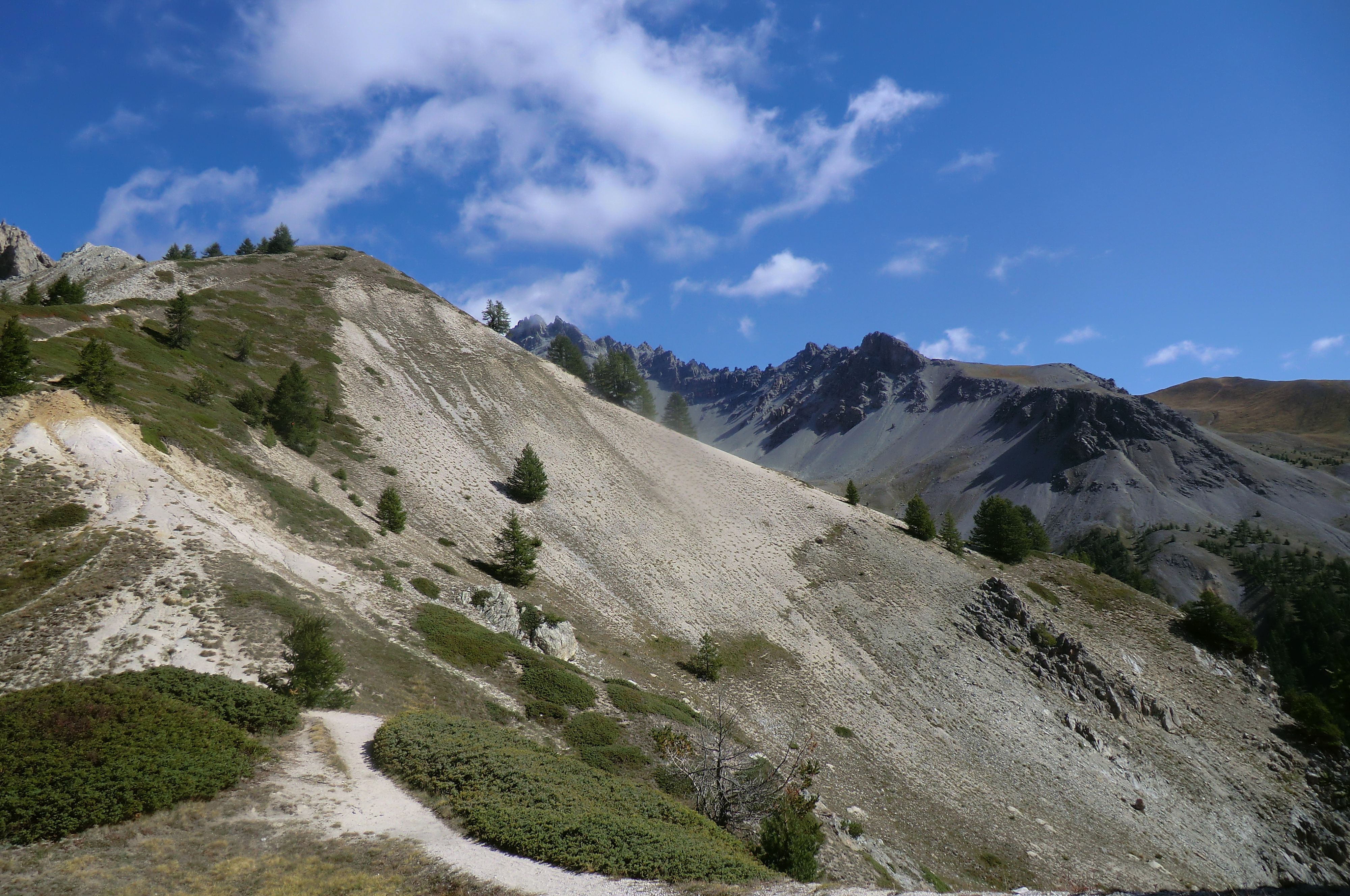 Dans la montée du Col Tronchet