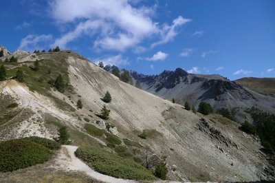 Dans la montée du Col Tronchet