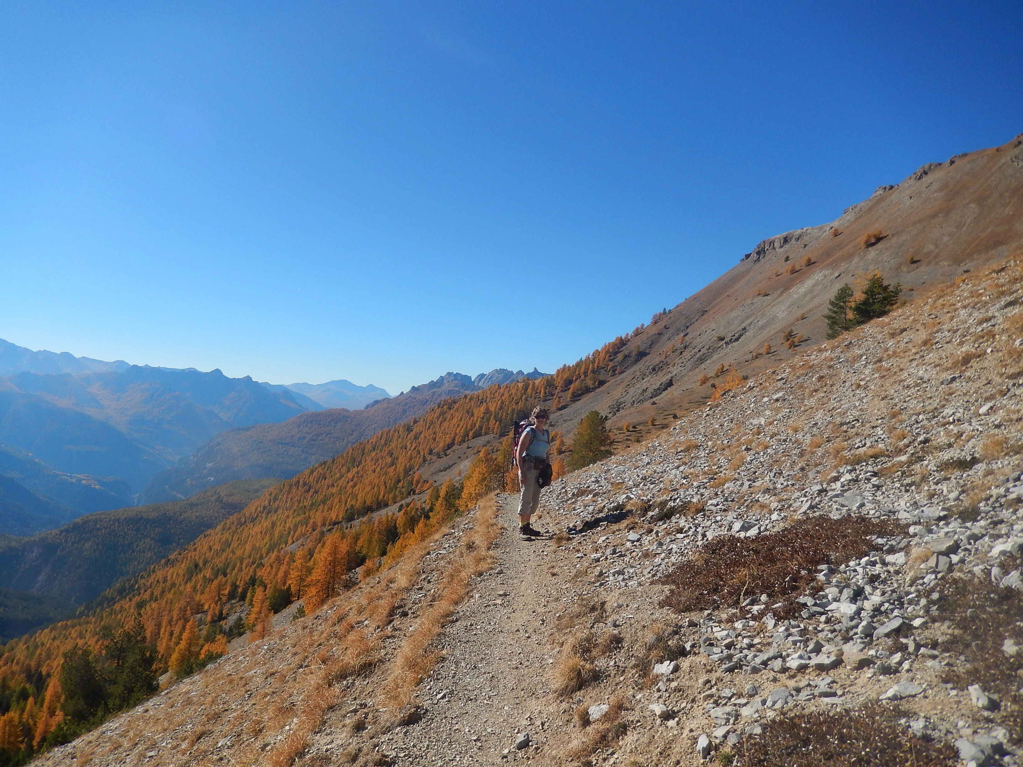 En direction du vallon de Peas