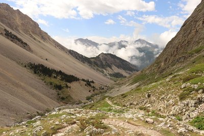 Descente du Col du Vallon vers Névache