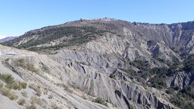 Marnes noires au col d'Espréaux