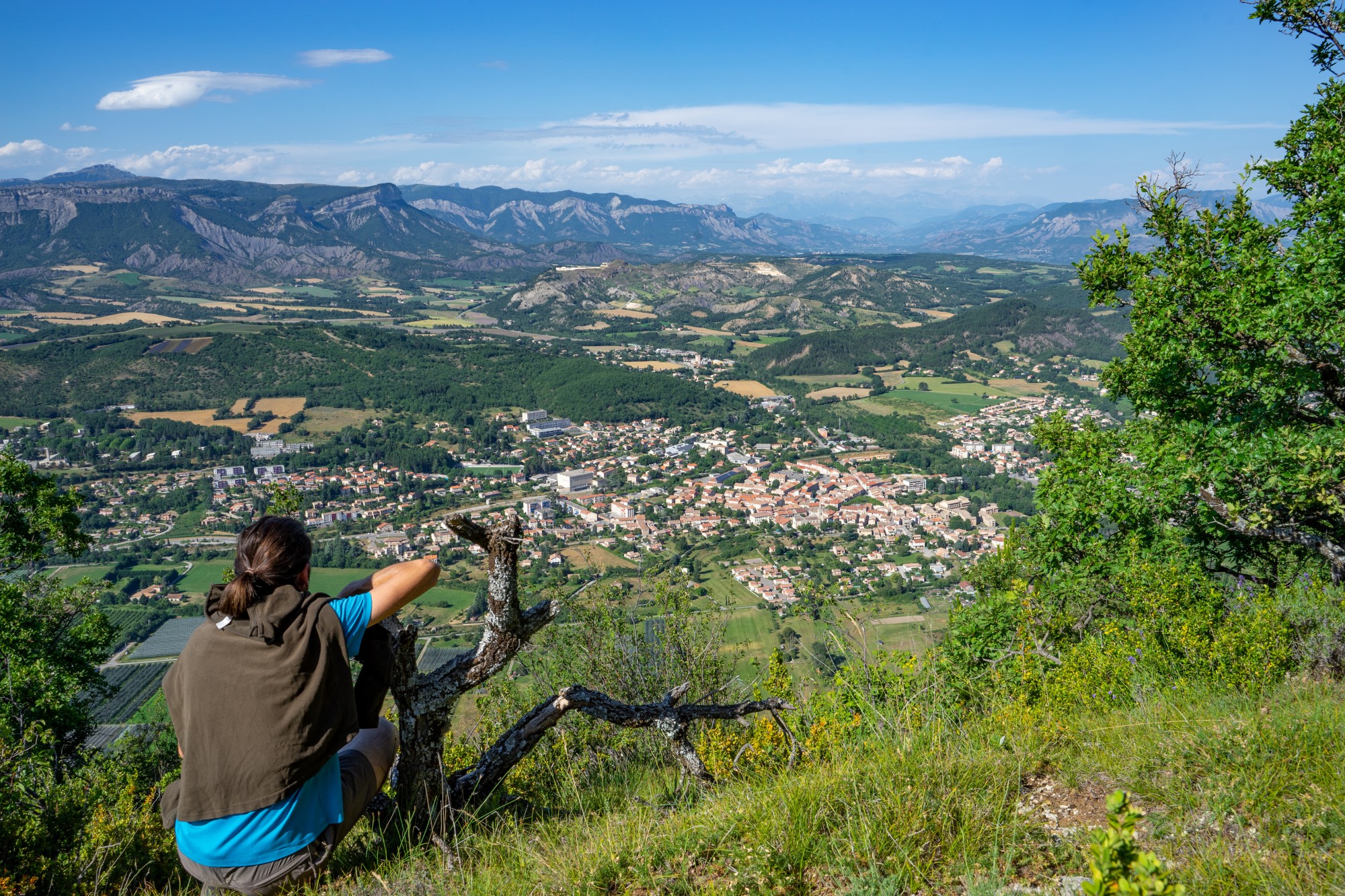 Vue depuis la crête de Chabre