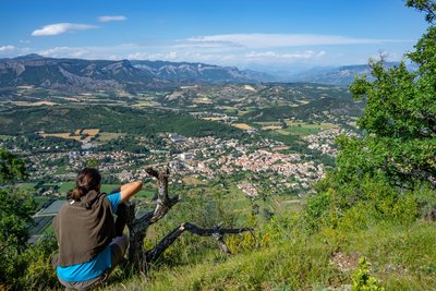 Vue depuis la crête de Chabre