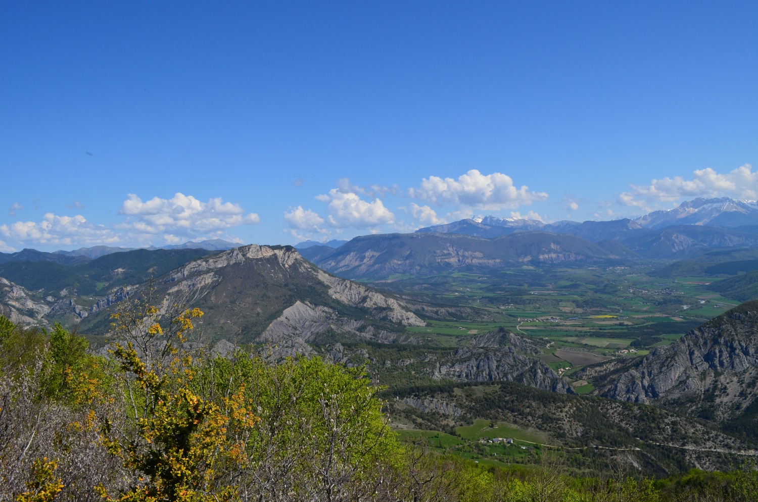 Paysages de marnes dans la vallée du Buëch