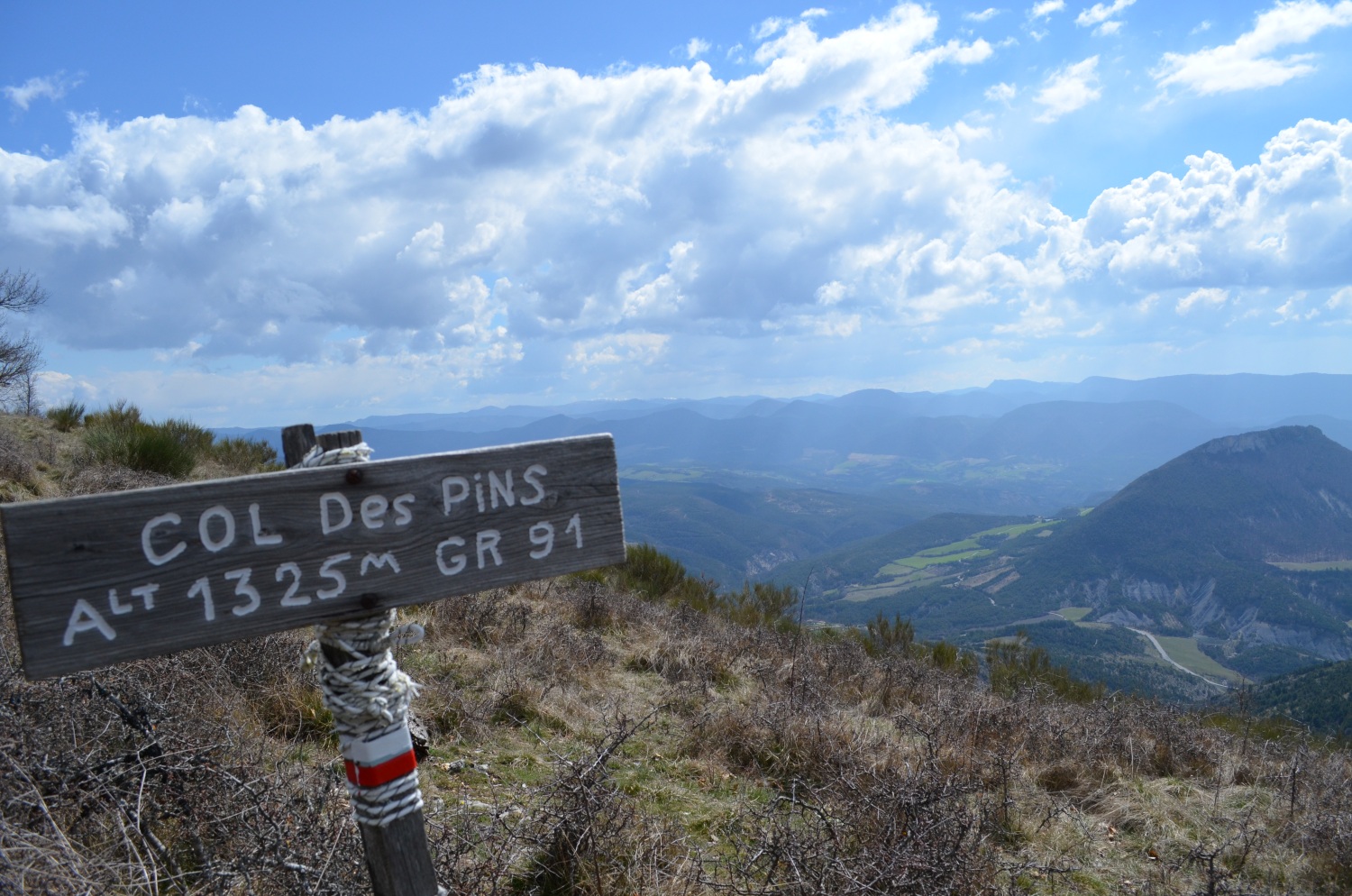Vallée du Rosanais et la Montagne du Risou depuis le Col des Pins