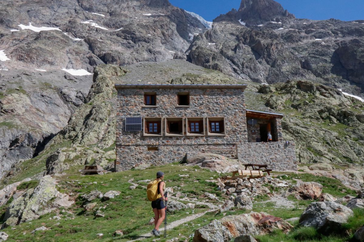 Arrivée au refuge du Pelvoux