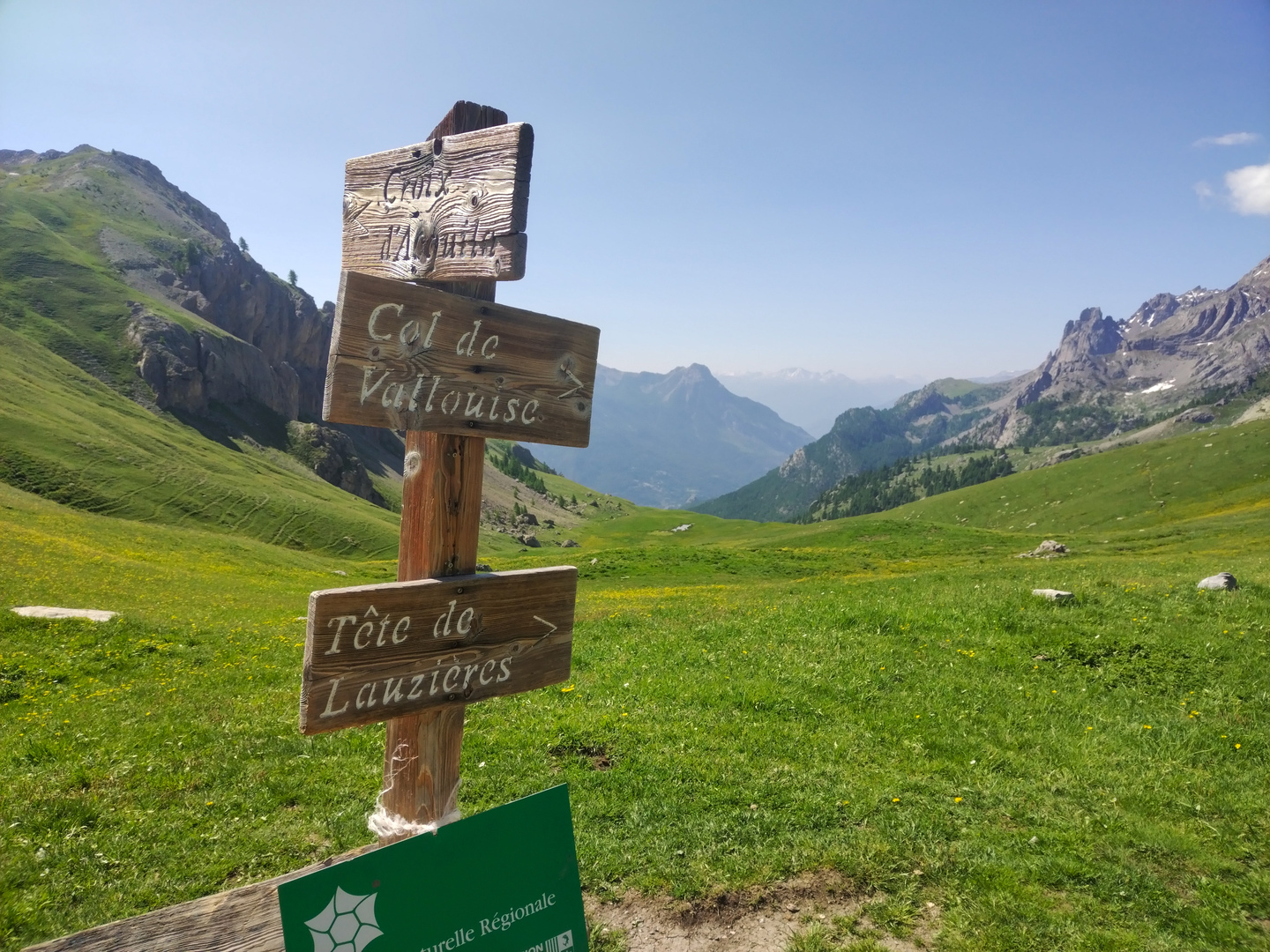Vue depuis le col de la Trancoulette