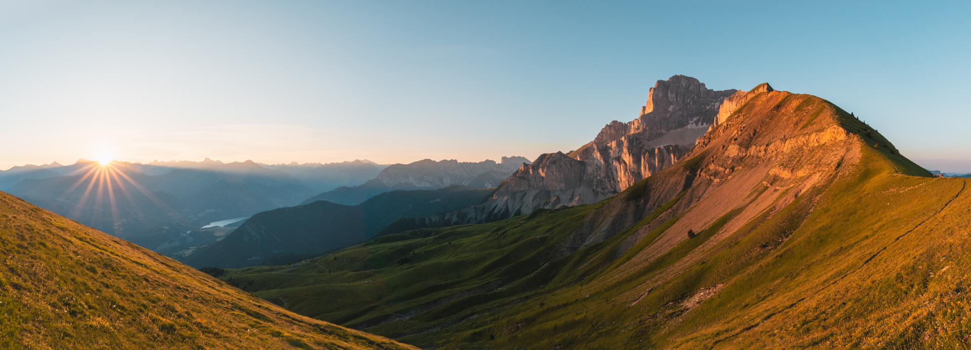 Vue sur l'alpage de Bachillianne