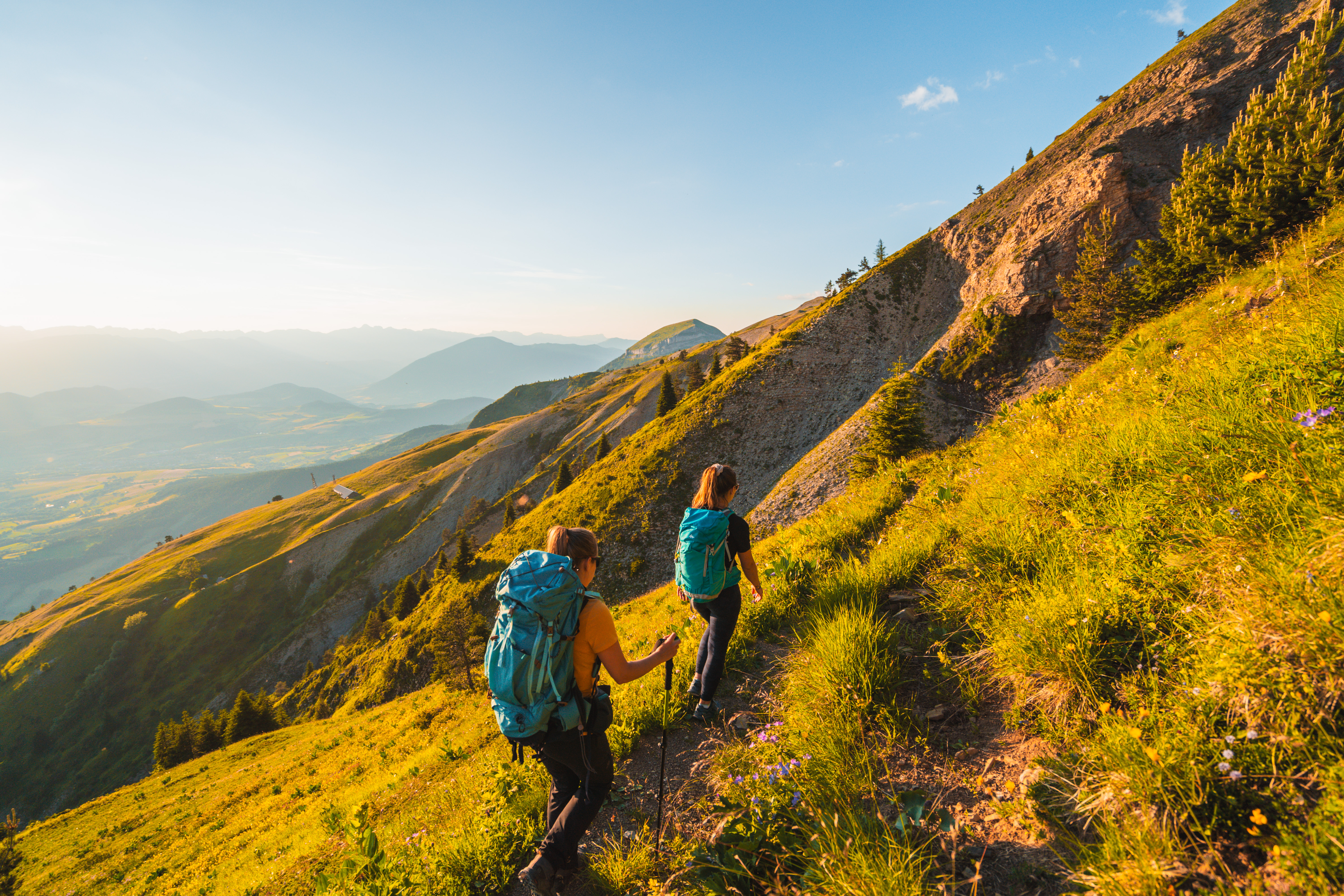 Début de la descente sur Tréminis