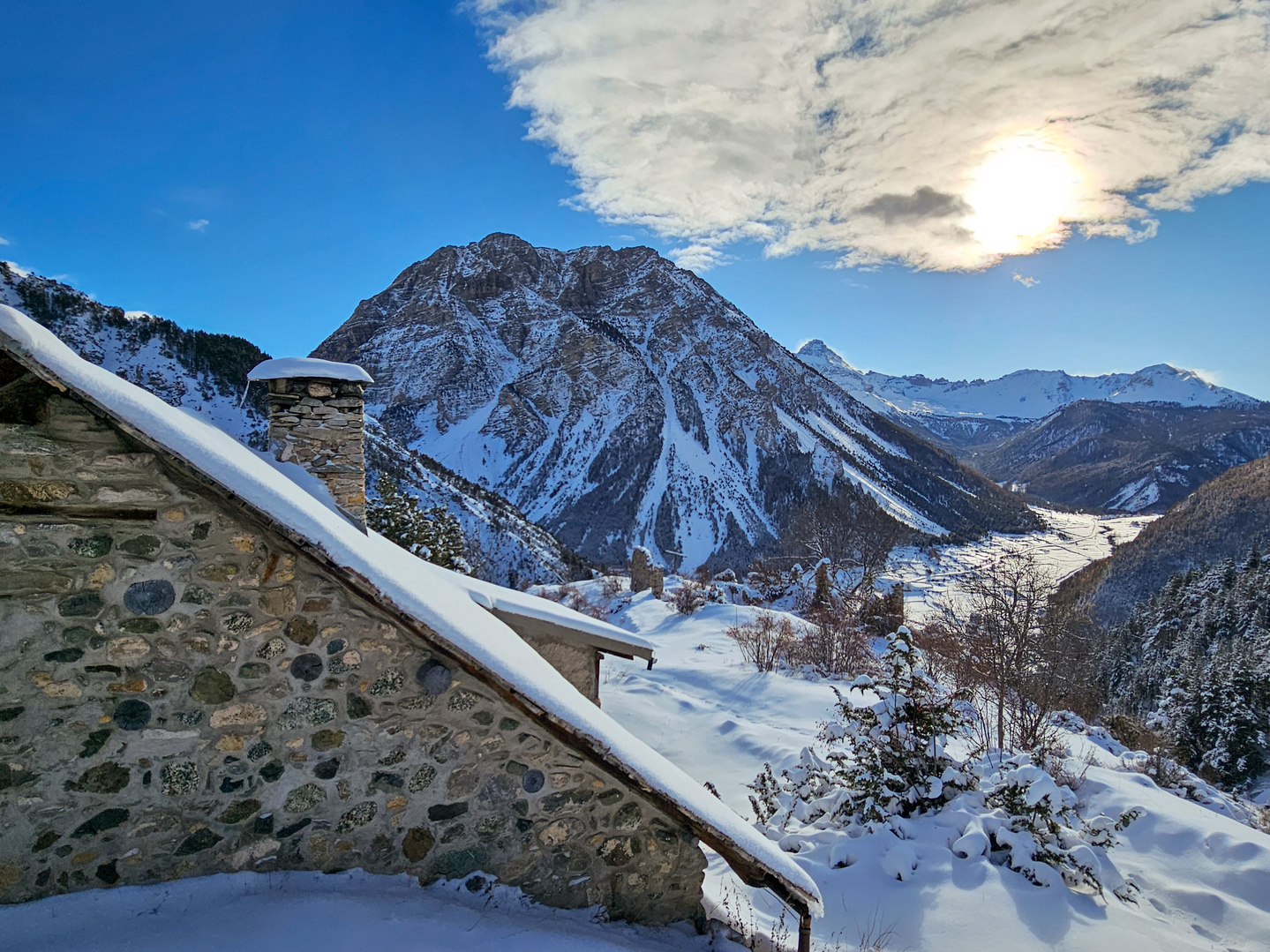 Les chalets de l'Alp en hiver