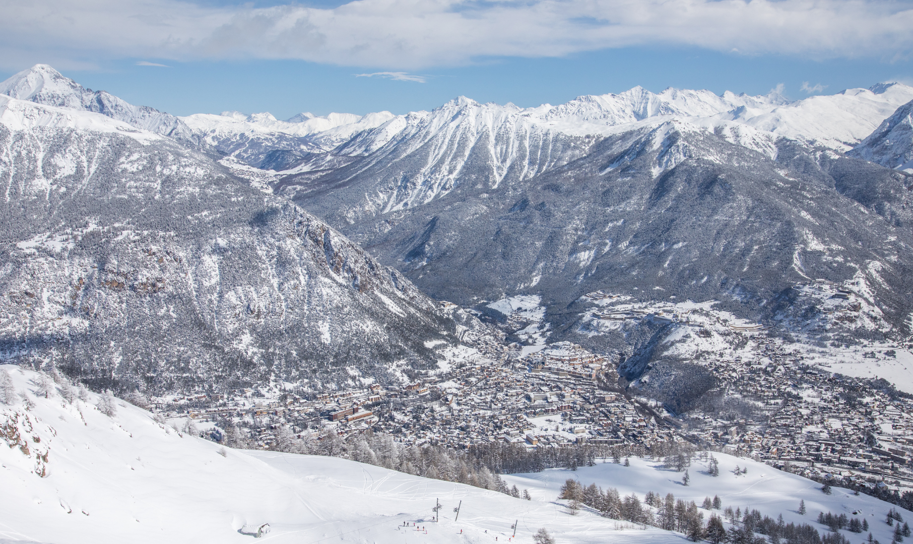 Vue sur Briançon depuis le Prorel