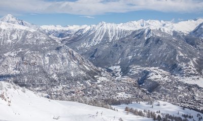 Vue sur Briançon depuis le Prorel