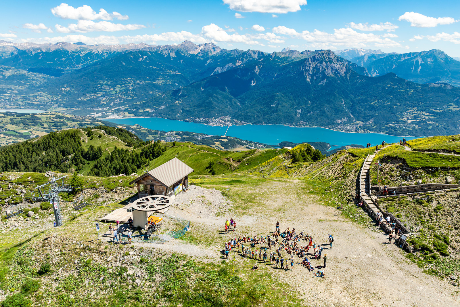 Lac de Serre-Ponçon depuis station Réallon